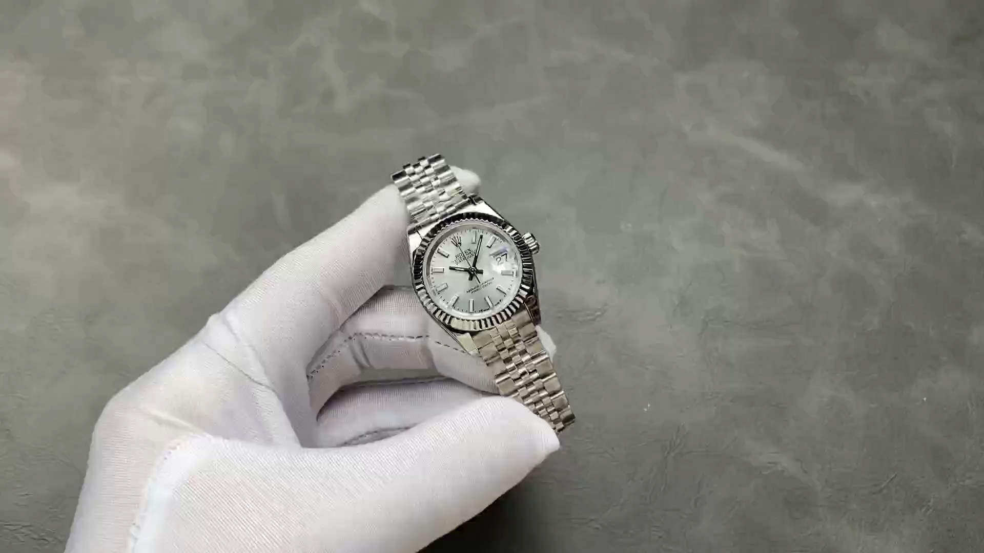 Rolex Datejust 28 Automatic Silver Dial White Gold and Steel M279174 0005 Women's Watch - Replica Factory