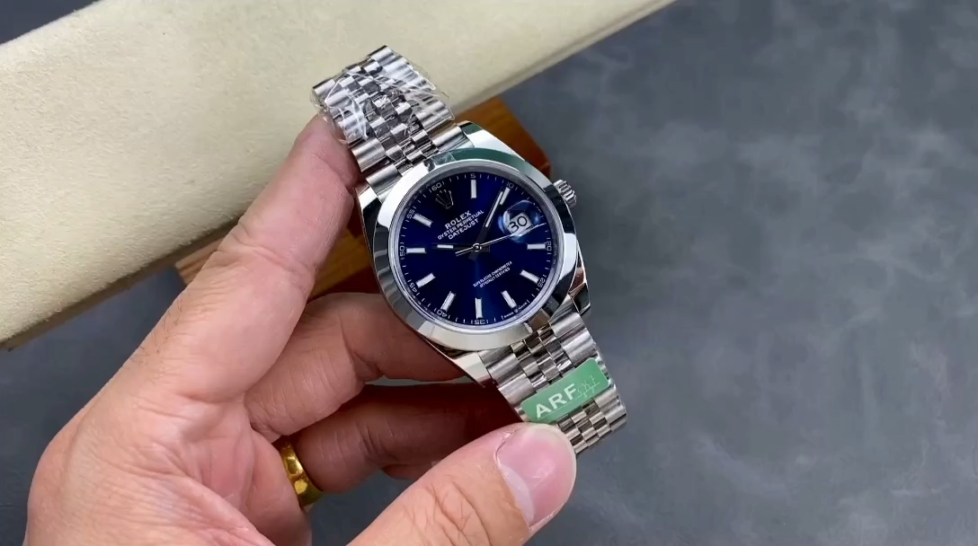 Rolex Datejust 41 Blue Fluted Dial Stainless Steel Jubilee Bracelet 126300 0002 - Replica Factory