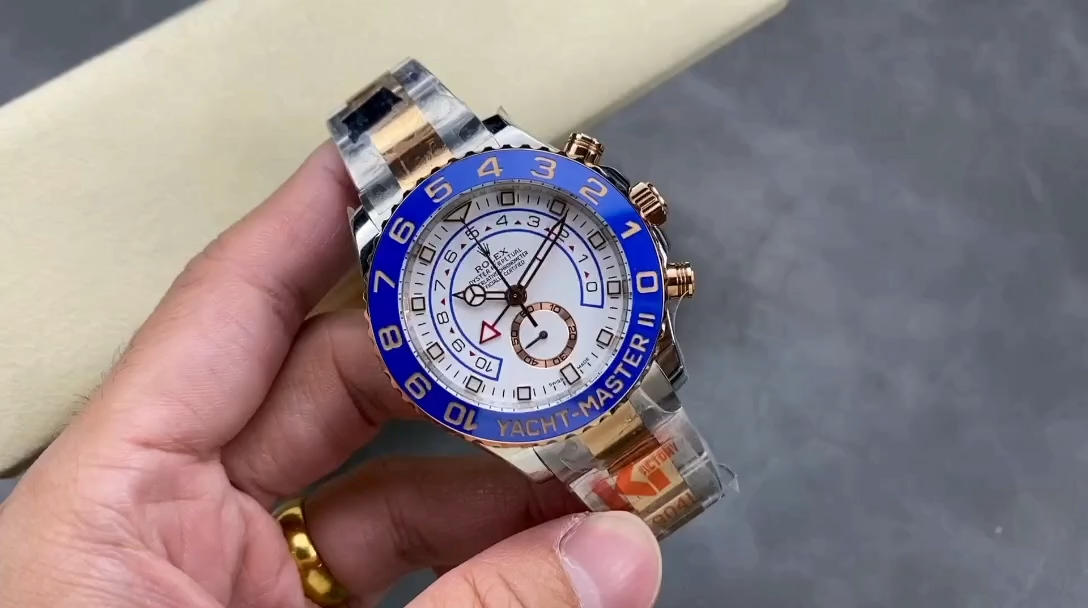 Rolex Yacht-Master II 116681 White dial 44mm Mens replica Watch - Video