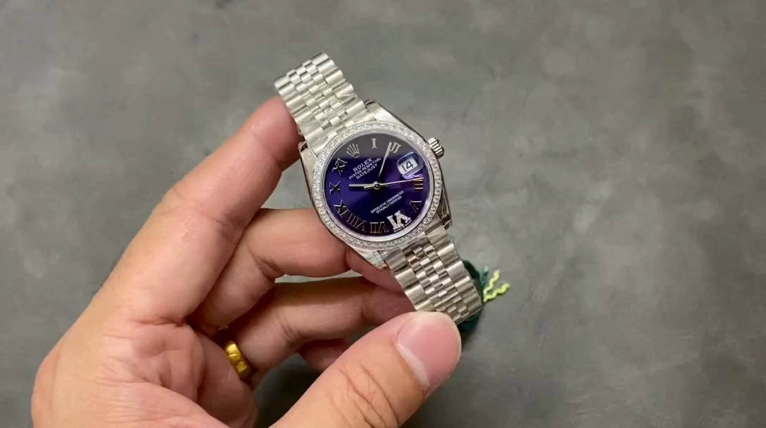 Rolex Datejust 31mm Stainless Steel 278384RBR 0030 Aubergine VI Jubilee Women's Watch - Replica Factory