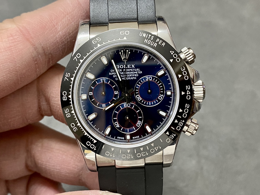 Rolex Daytona Cosmograph 116519 Blue Dial 40mm Mens Replica Watch - Replica Factory