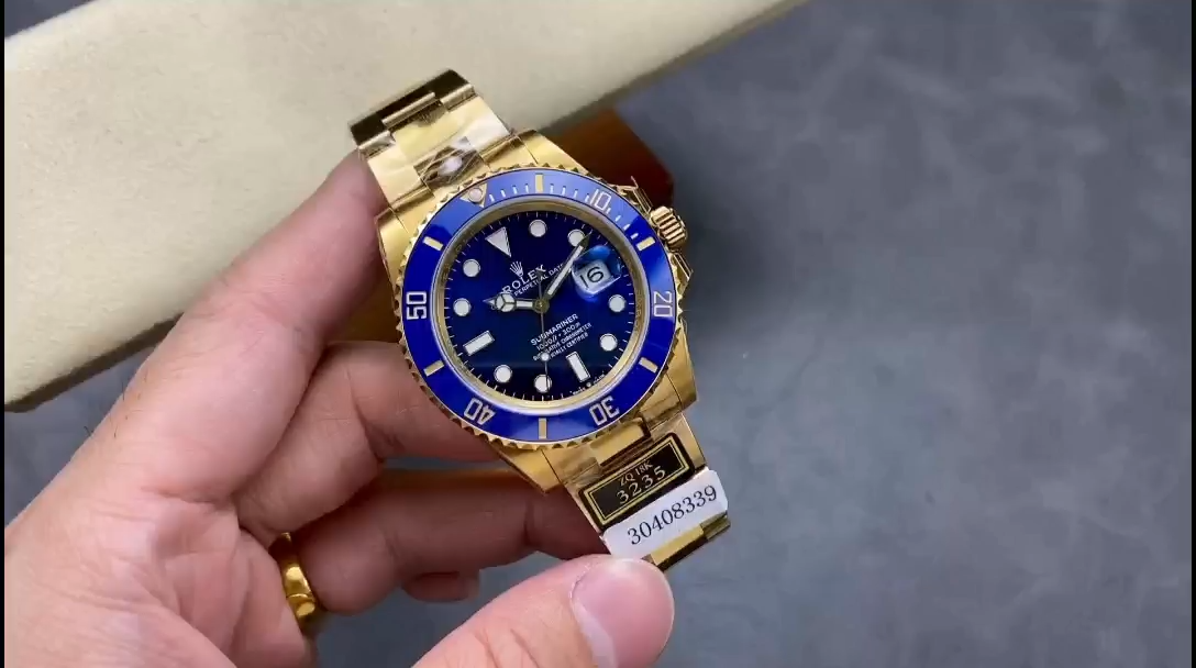Rolex Submariner Date 116618LB Blue Dial 41mm Mens Replica Watch - Video
