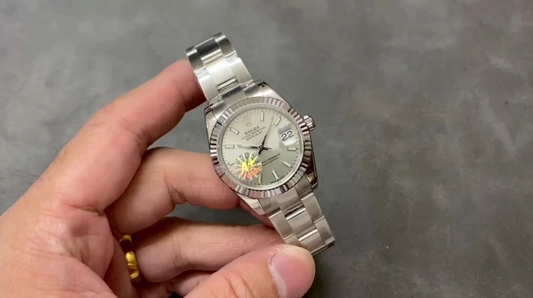 Rolex Datejust 31 Stainless Steel and White Gold Silver Dial M278274 0011 Women's Watch - Replica Factory