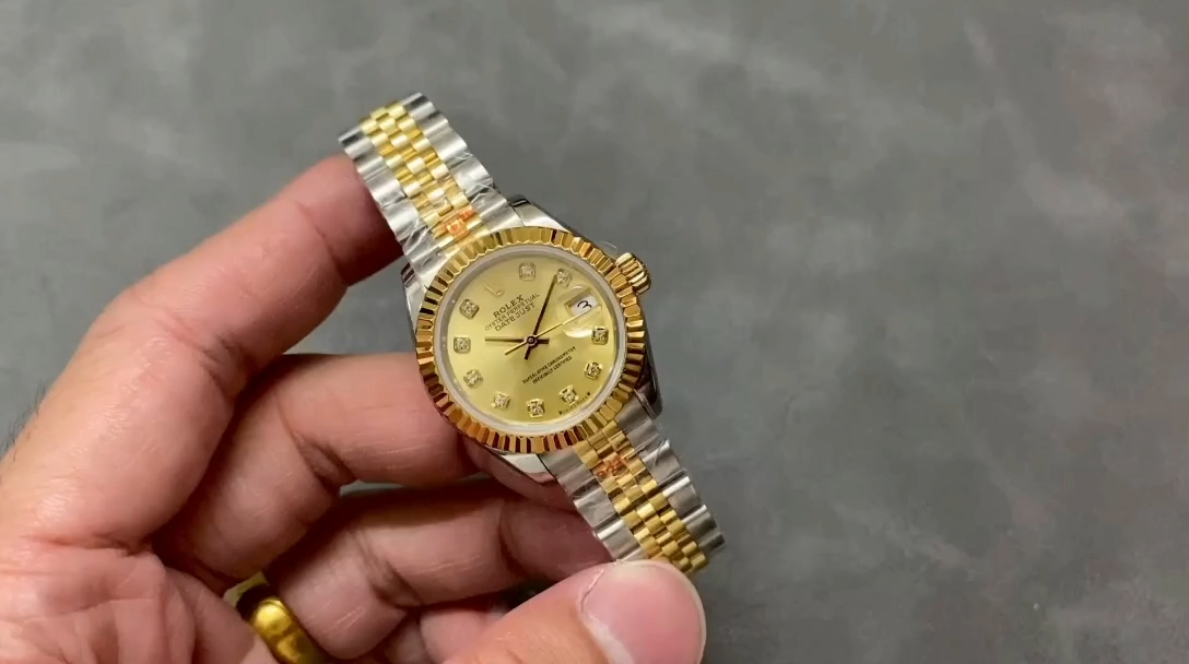 Rolex Datejust 28mm Stainless Steel and Yellow Gold m279173 0011 Women's Watch - Replica Factory