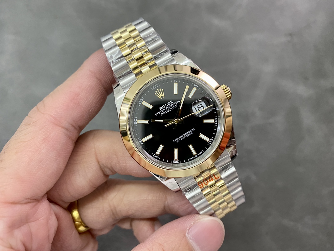 Rolex Datejust 41 Black Dial Jubilee Bracelet M126303 0014 Men's Watch - Replica Factory