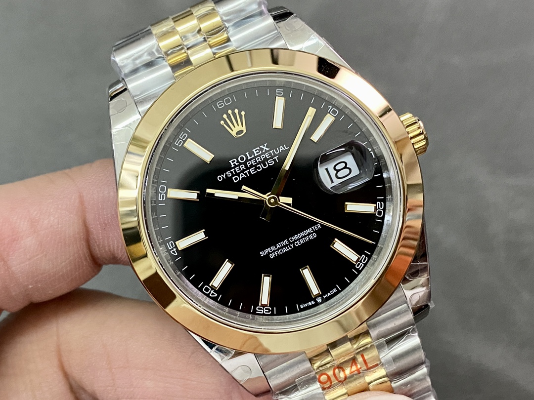 Rolex Datejust 41 Black Dial Jubilee Bracelet M126303 0014 Men's Watch - Replica Factory
