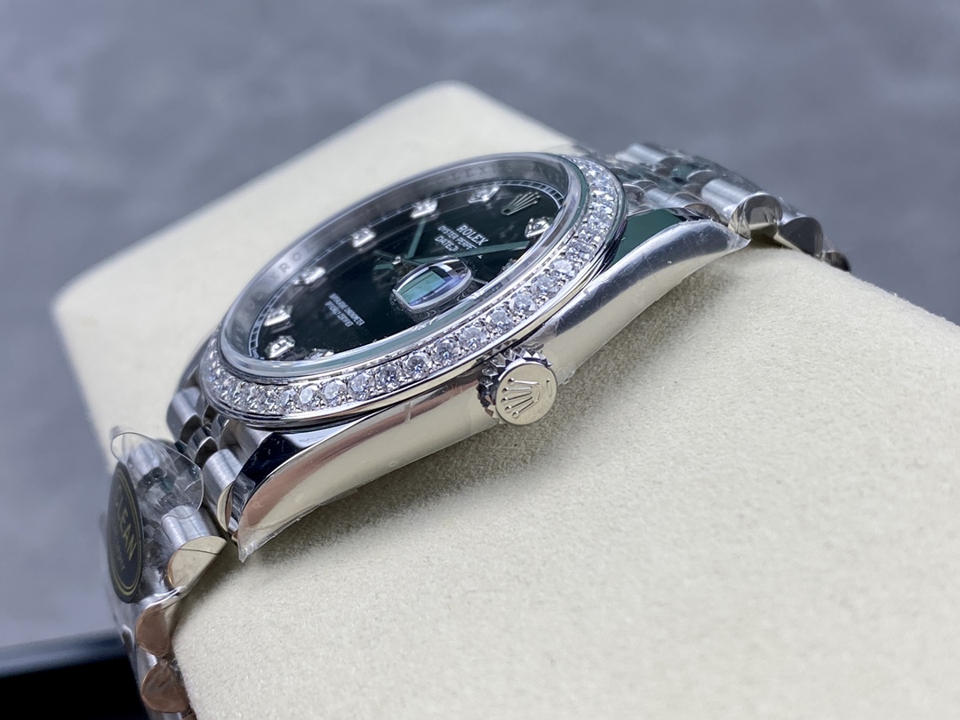 Rolex Datejust Stainless Steel 126284RBR 0019 Black Diamond Jubilee - Replica Factory