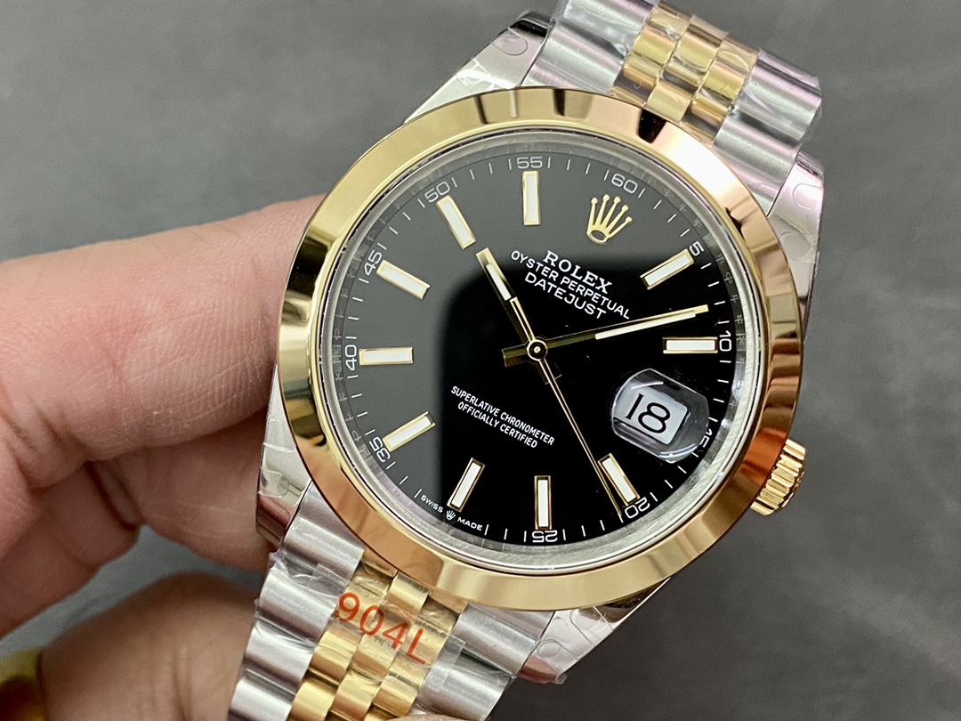 Rolex Datejust 41 Black Dial Jubilee Bracelet M126303 0014 Men's Watch - Replica Factory