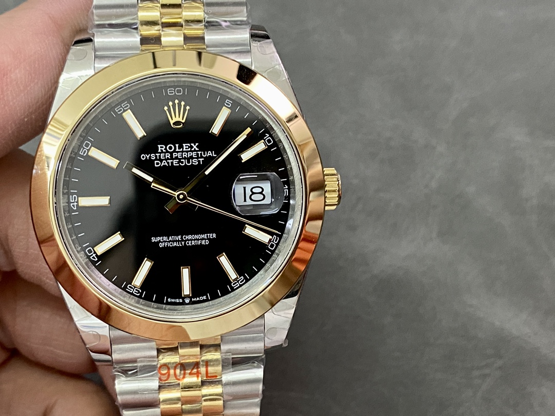 Rolex Datejust 41 Black Dial Jubilee Bracelet M126303 0014 Men's Watch - Replica Factory
