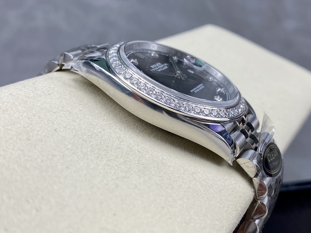 Rolex Datejust Stainless Steel 126284RBR 0019 Black Diamond Jubilee - Replica Factory