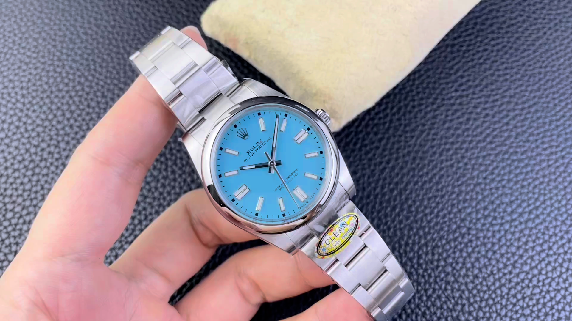 Rolex Men's Oyster Perpetual 41 Turquoise Dial m124300 0006 Men's Watch - Video