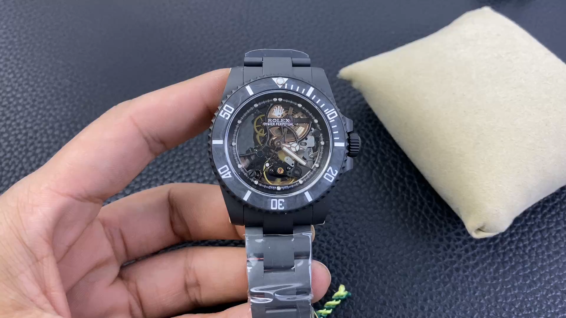 Rolex Submariner Black PVD Andrea Pirlo Project 114060 Skeleton Dial 40mm - Video