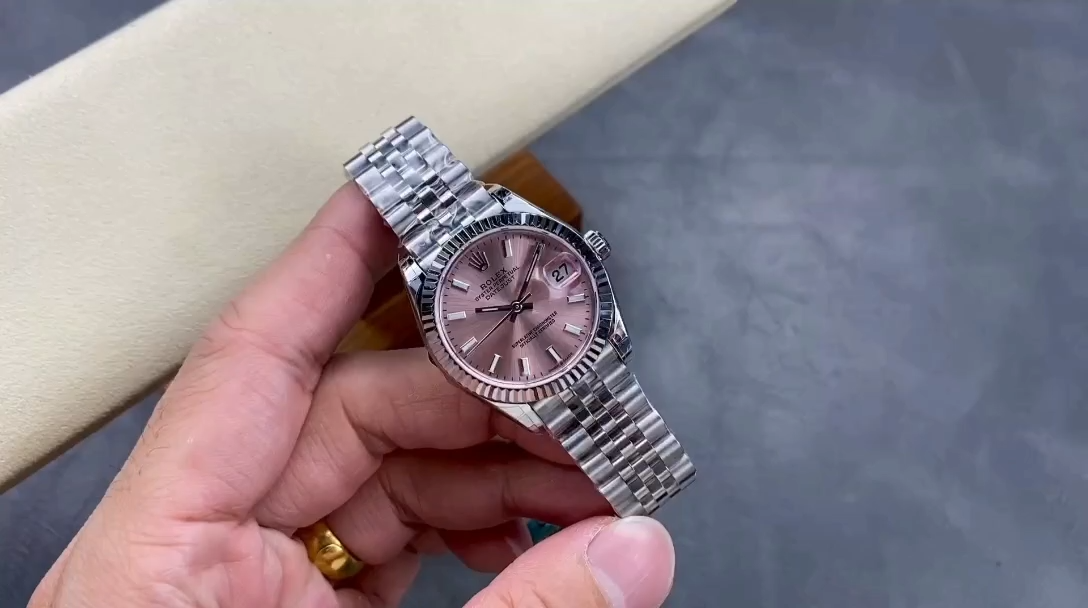 Rolex Datejust 31 Stainless Steel and White Gold Pink Dial M278274 0014 Women's Watch - Replica Factory