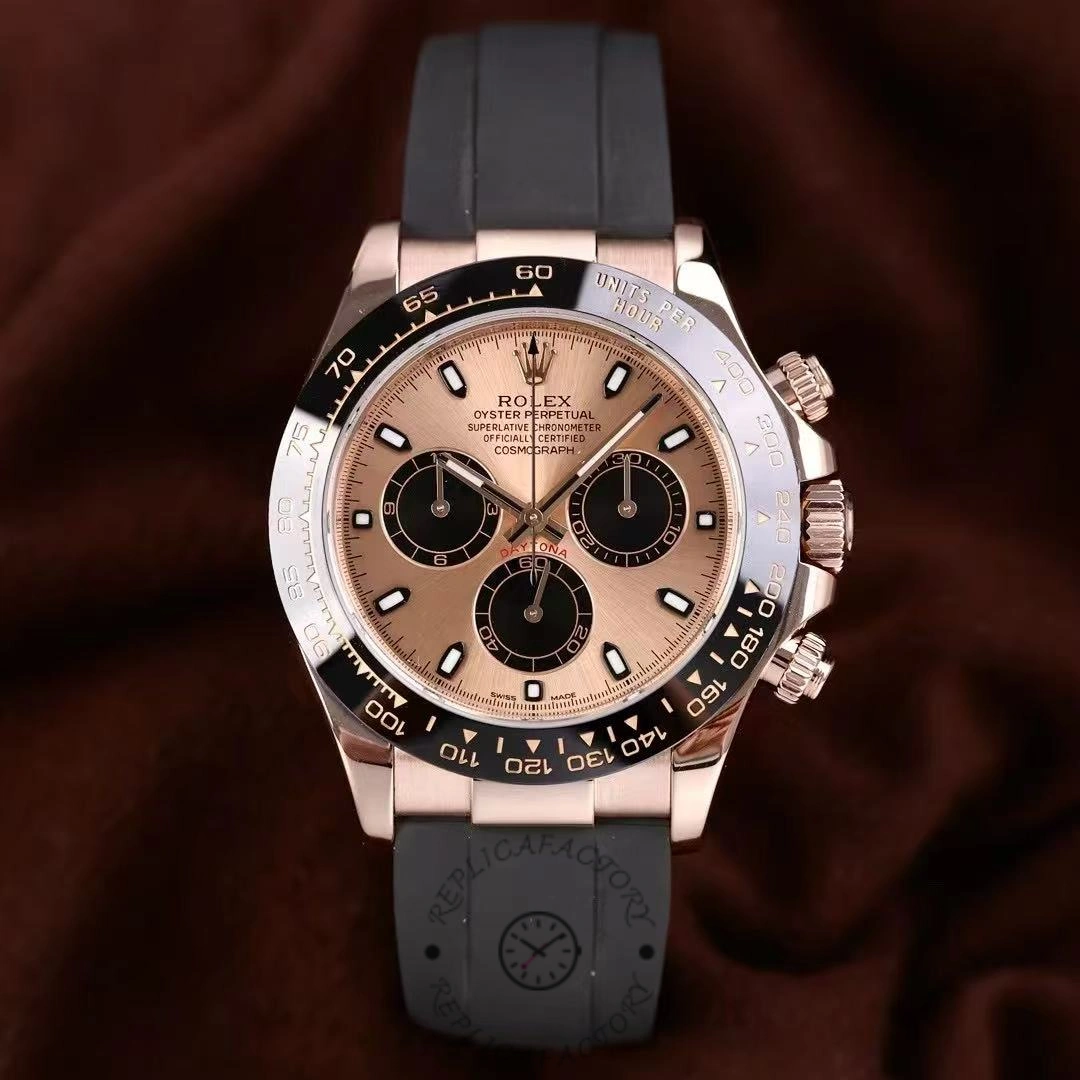 Rolex Cosmograph Daytona 116515LN Black Pink Dial 40mm Mens Replica Watch - Replica Factory