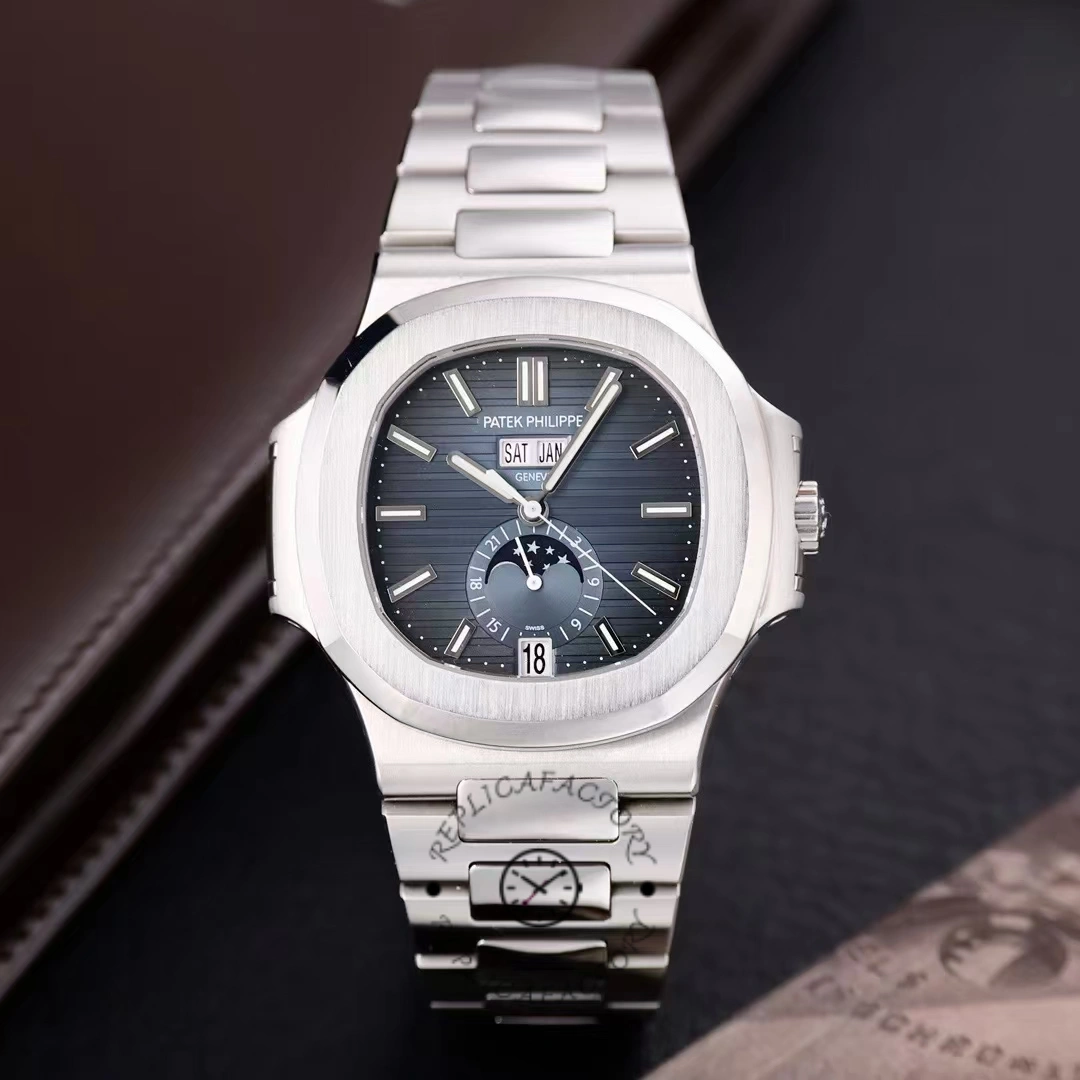Patek Philippe Nautilus 5726 1A 001 40.5mm Stainless Steel Blue Dial Watch - Replica Factory