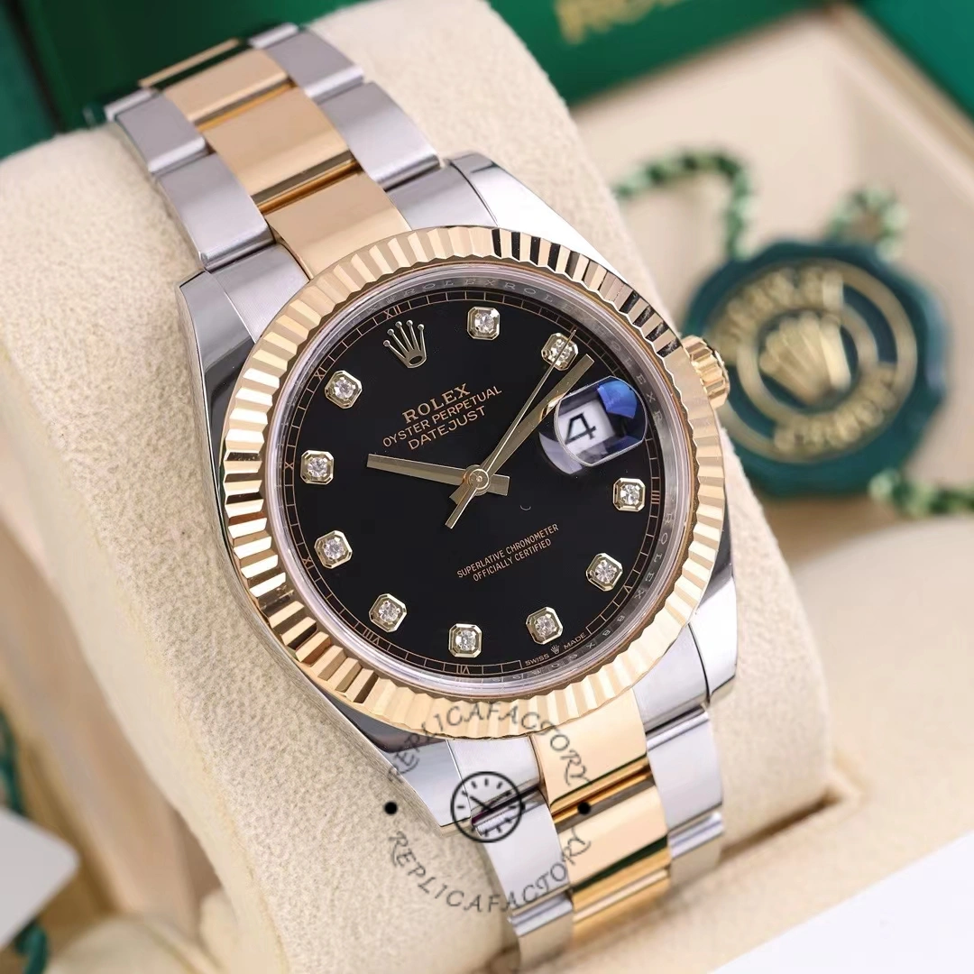 Rolex Datejust 41 Black Diamond Dial M126333 0005 Men's Watch
