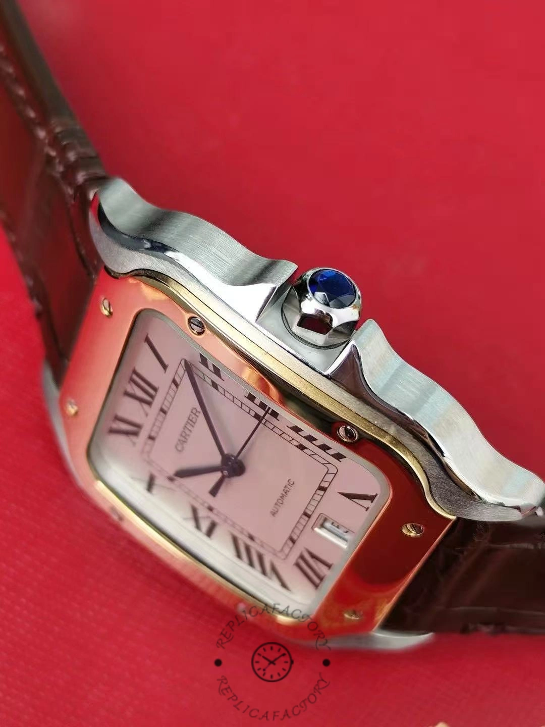 Replica Cartier Santos W2SA0009 Side structure