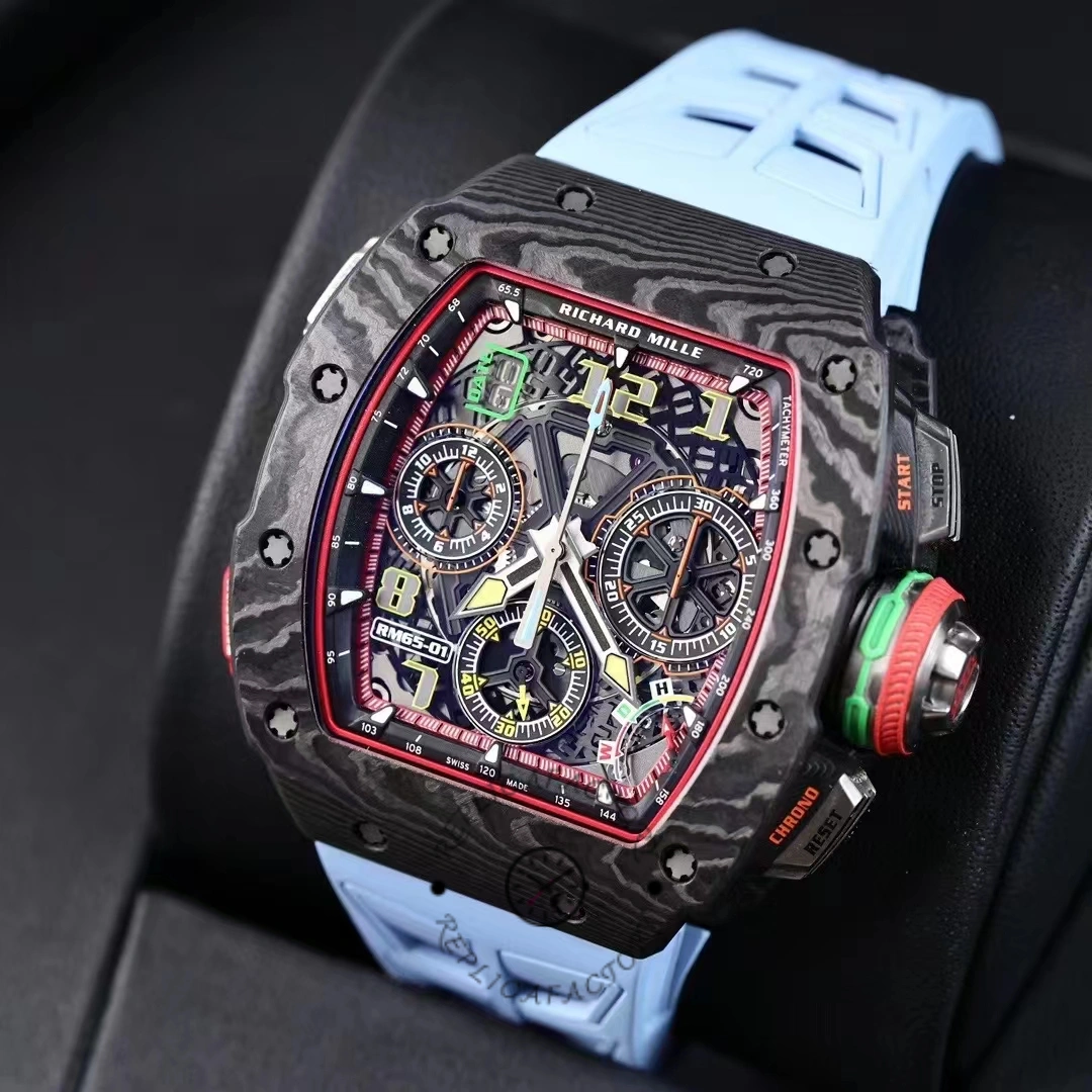 Replica Richard Mille Winding Split-Seconds Chronograph Carbon TPT RM 65-01 50mm - Replica Factory