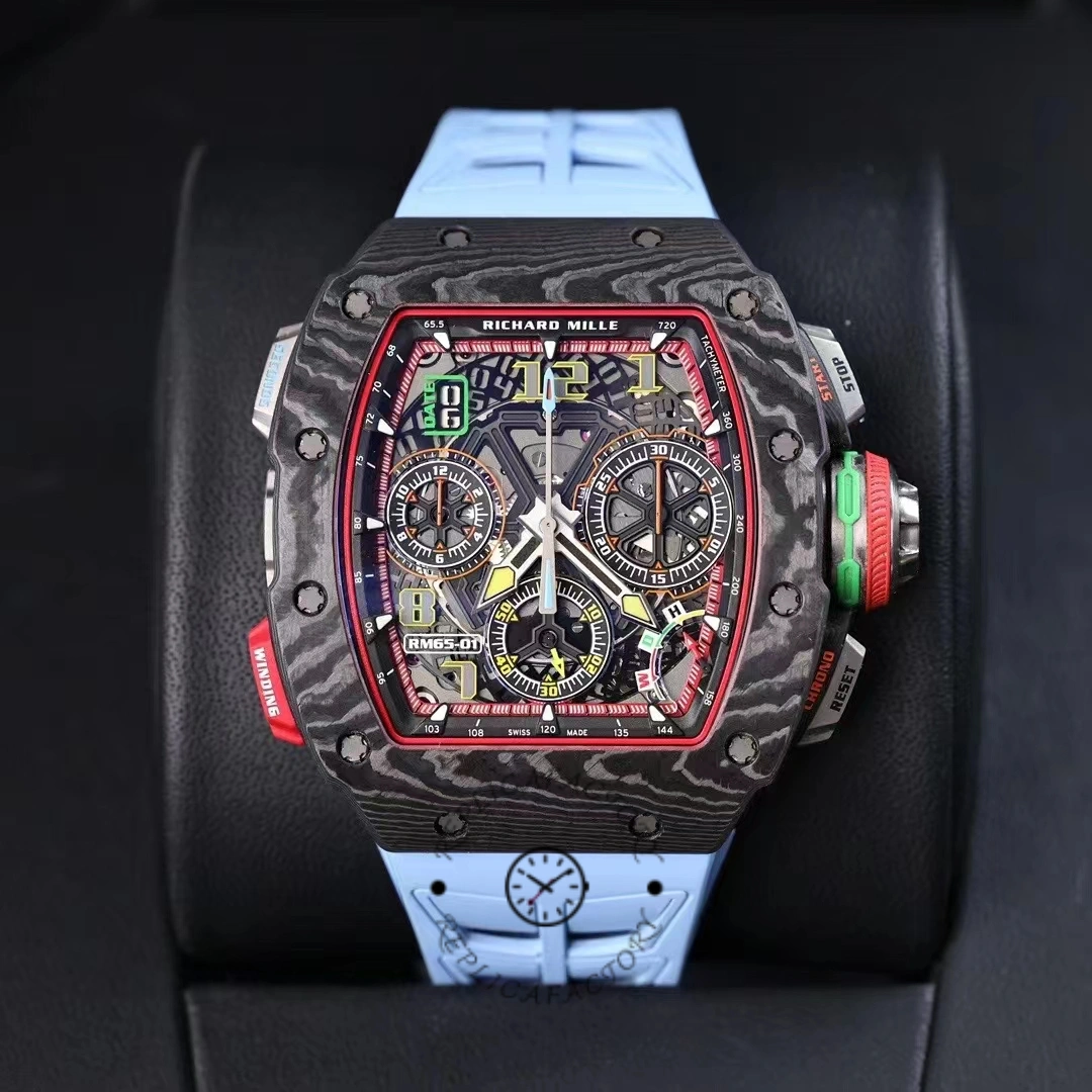 Replica Richard Mille Winding Split-Seconds Chronograph Carbon TPT RM 65-01 50mm