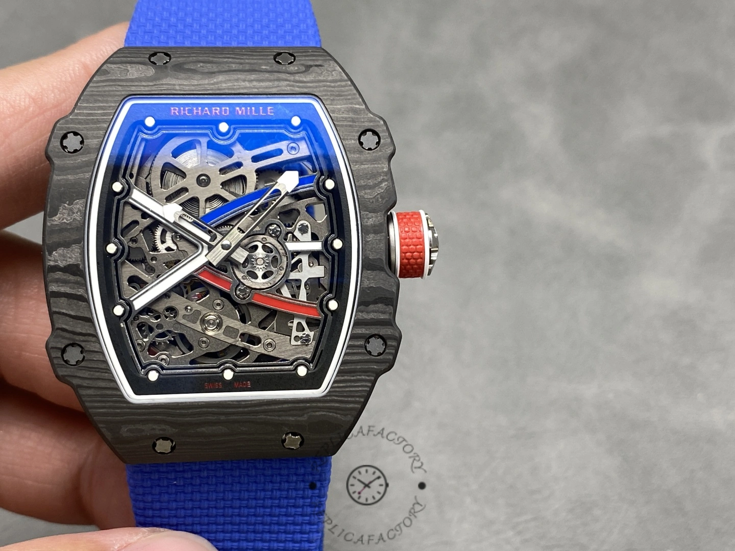 Richard Mille RM 67-02 Automatic Sebastian Ogier Black Blue - Replica Factory