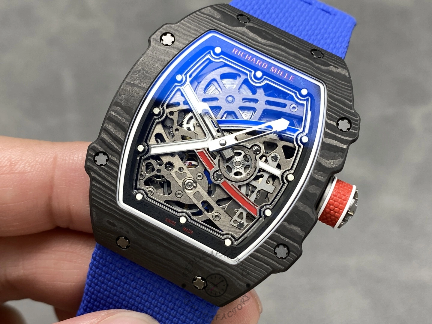 Richard Mille RM 67-02 Automatic Sebastian Ogier Black Blue - Replica Factory