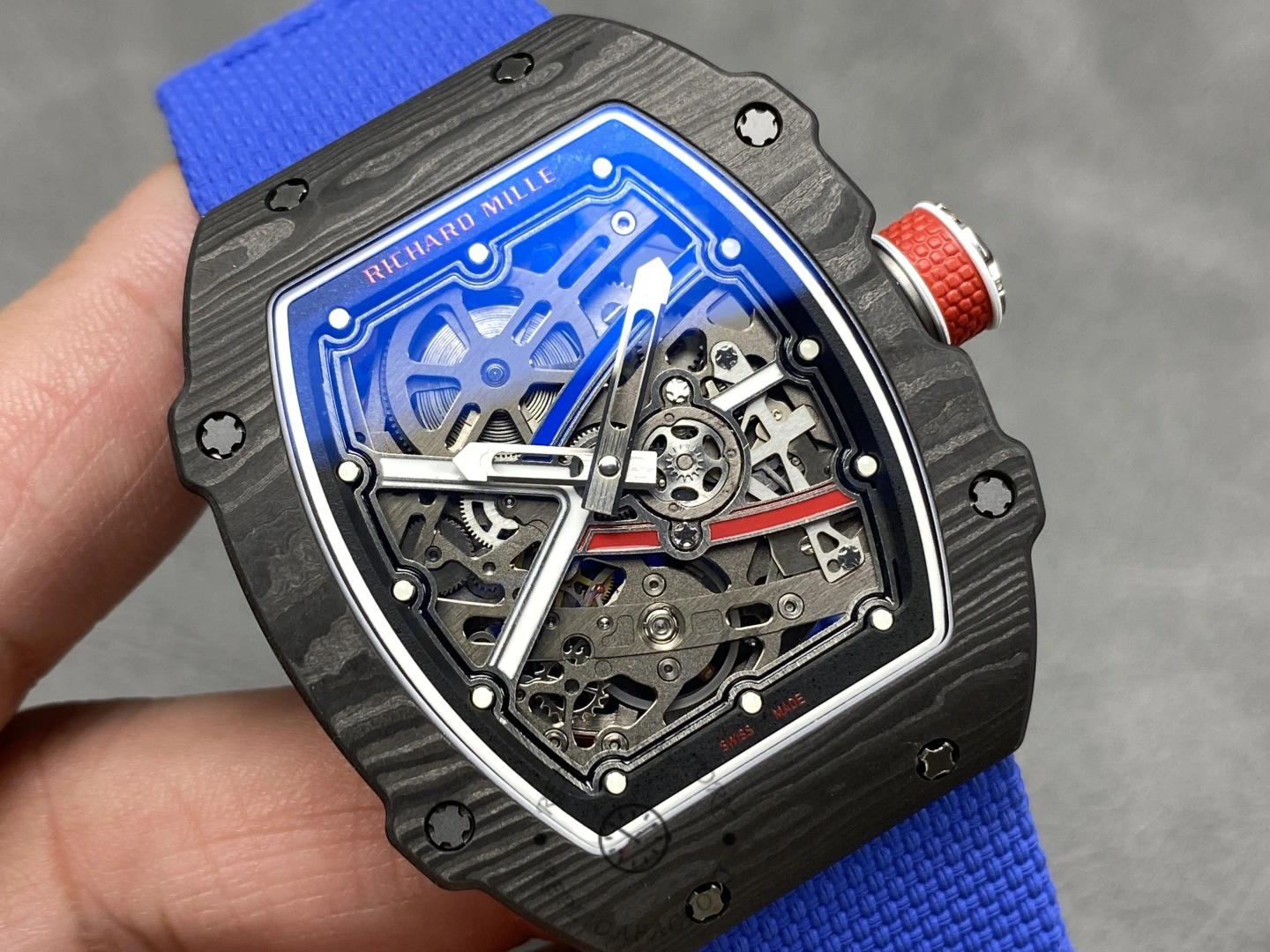 Richard Mille RM 67-02 Automatic Sebastian Ogier Black Blue - Replica Factory