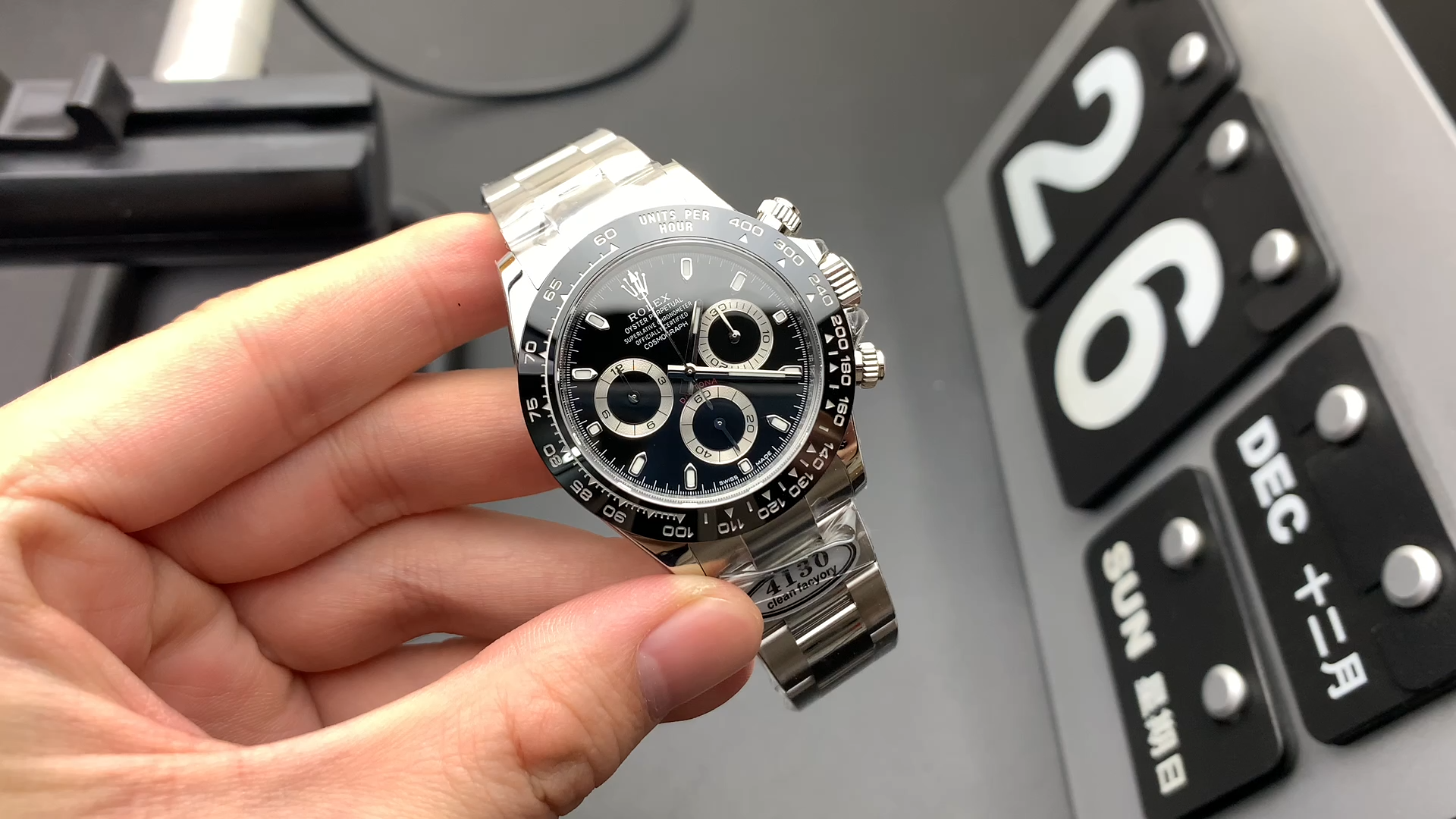 Rolex Cosmograph Daytona 116500LN Ceramic Bezel Black Dial 40mm Mens Replica Watch - Replica Factory