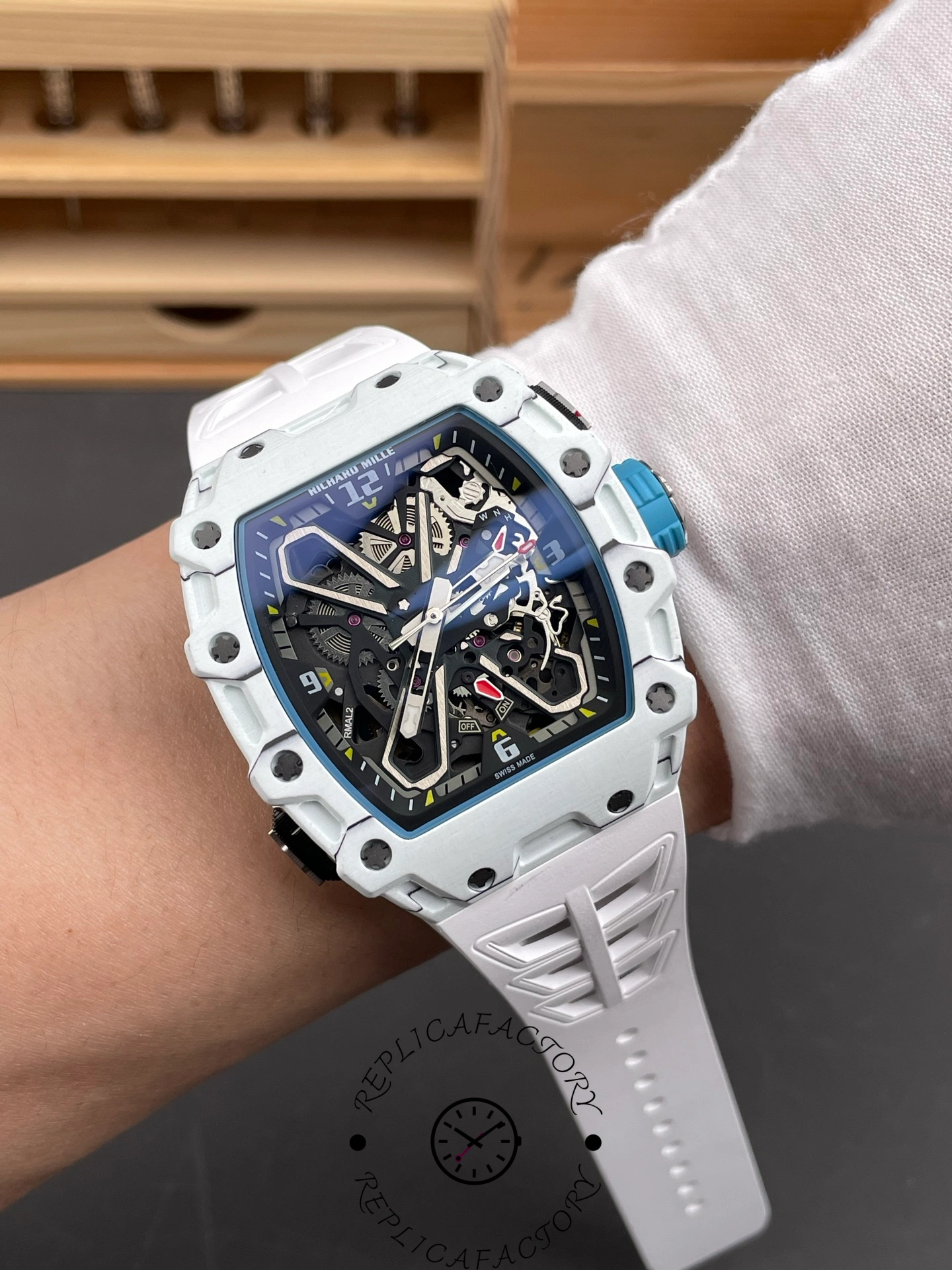 Richard Mille RM 35-03 Rafa Nadal White Carbon Quartz TPT