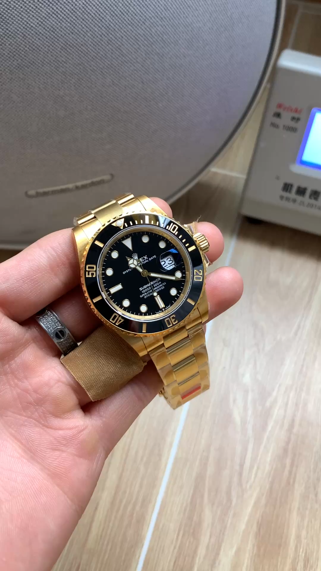 Rolex Submariner 126618LN, video showing front view in hand. - Video