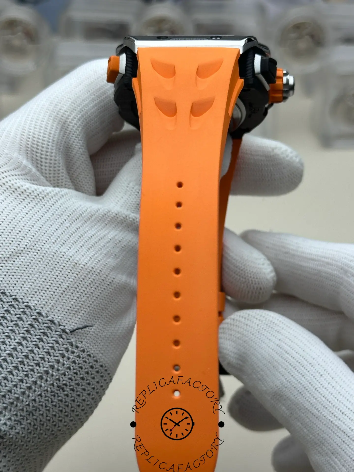 Replica Richard Mille RM 65 01 Automatic Split Seconds Orange Strap - Replica Factory