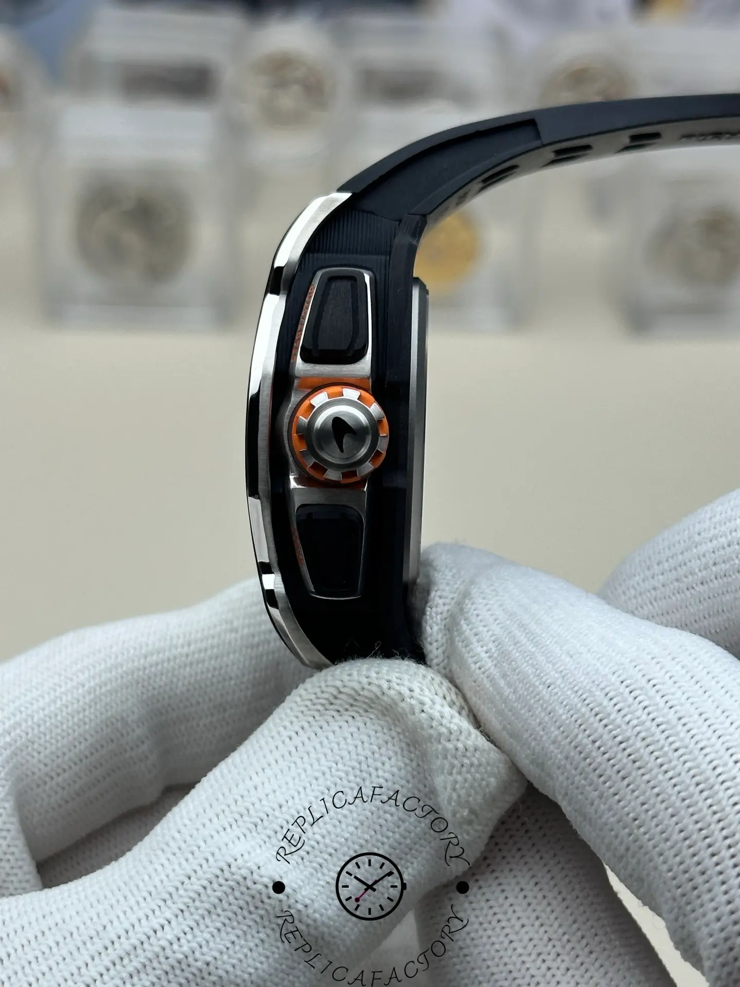 Replica Richard Mille Automatic Winding Split seconds Chronograph Carbon RM 65 01 - Replica Factory