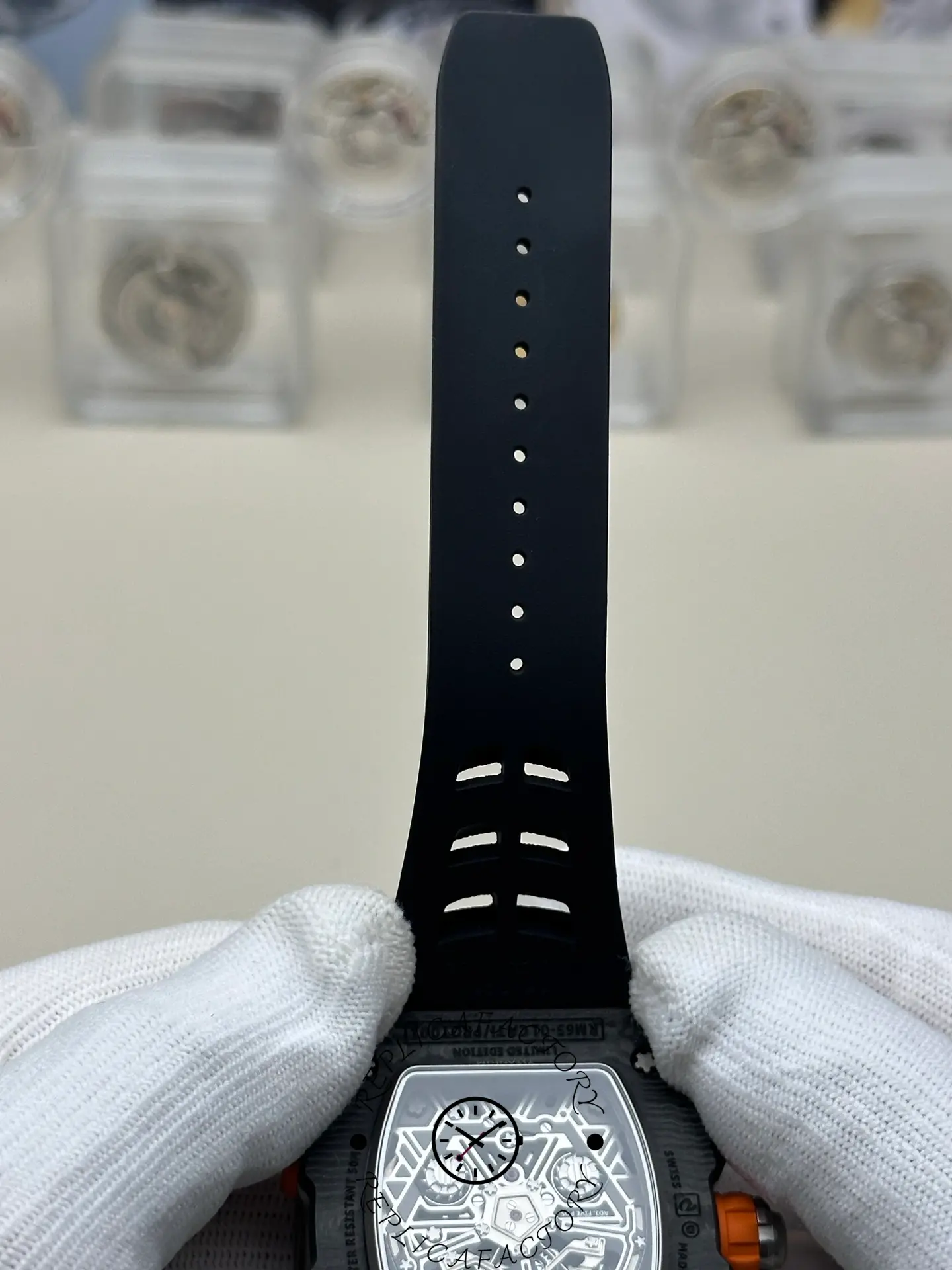 Replica Richard Mille Automatic Winding Split seconds Chronograph Carbon RM 65 01 - Replica Factory