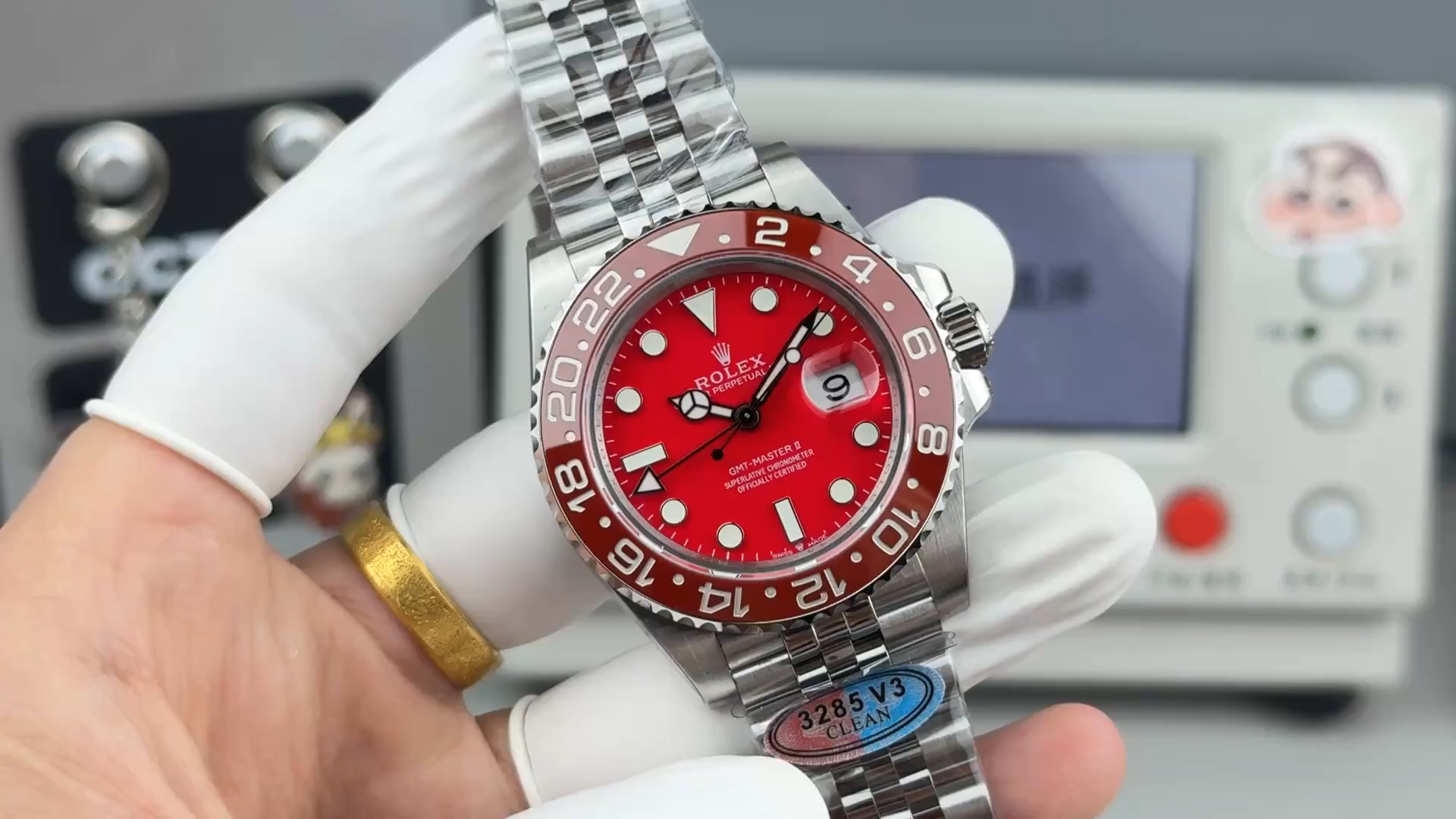 Replica Rolex GMT-Master II 126710 Red Edition Watch - Video