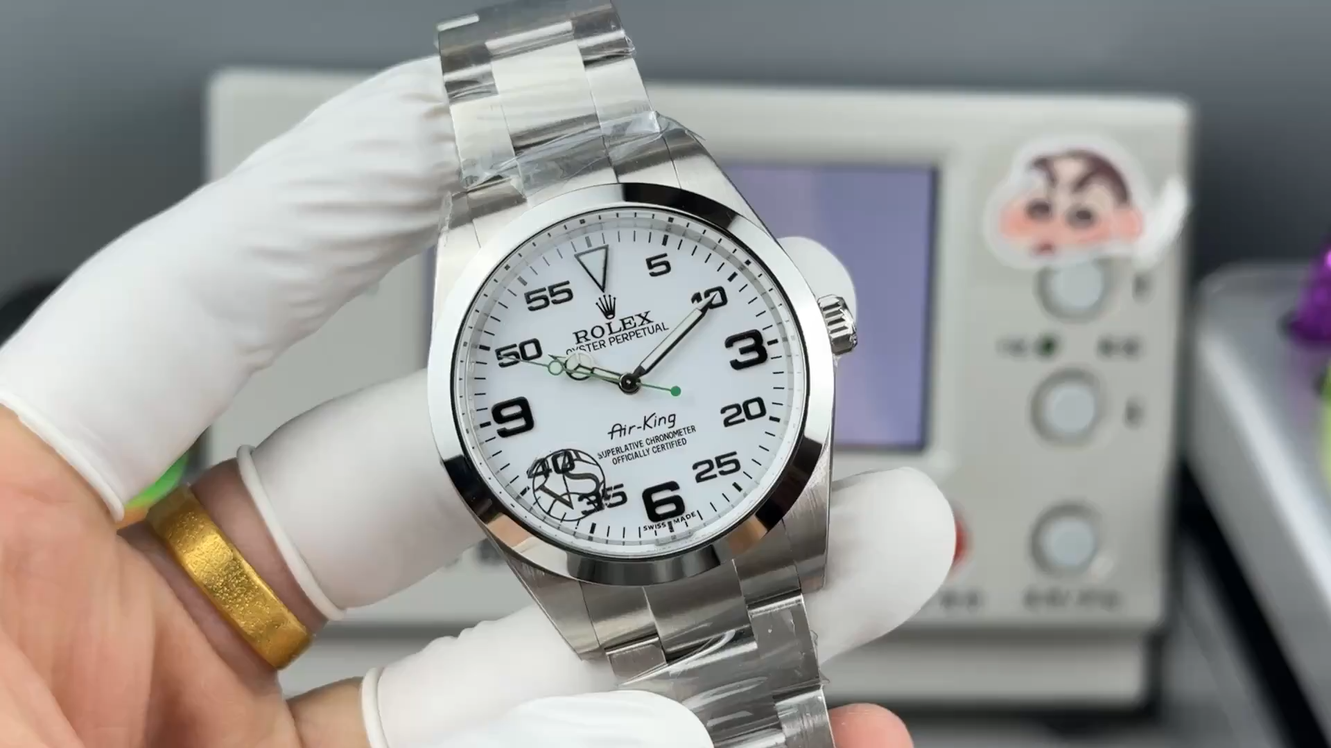 Rolex Air-King 126900 1:1 Clone White Dial Oyster Bracelet - Video
