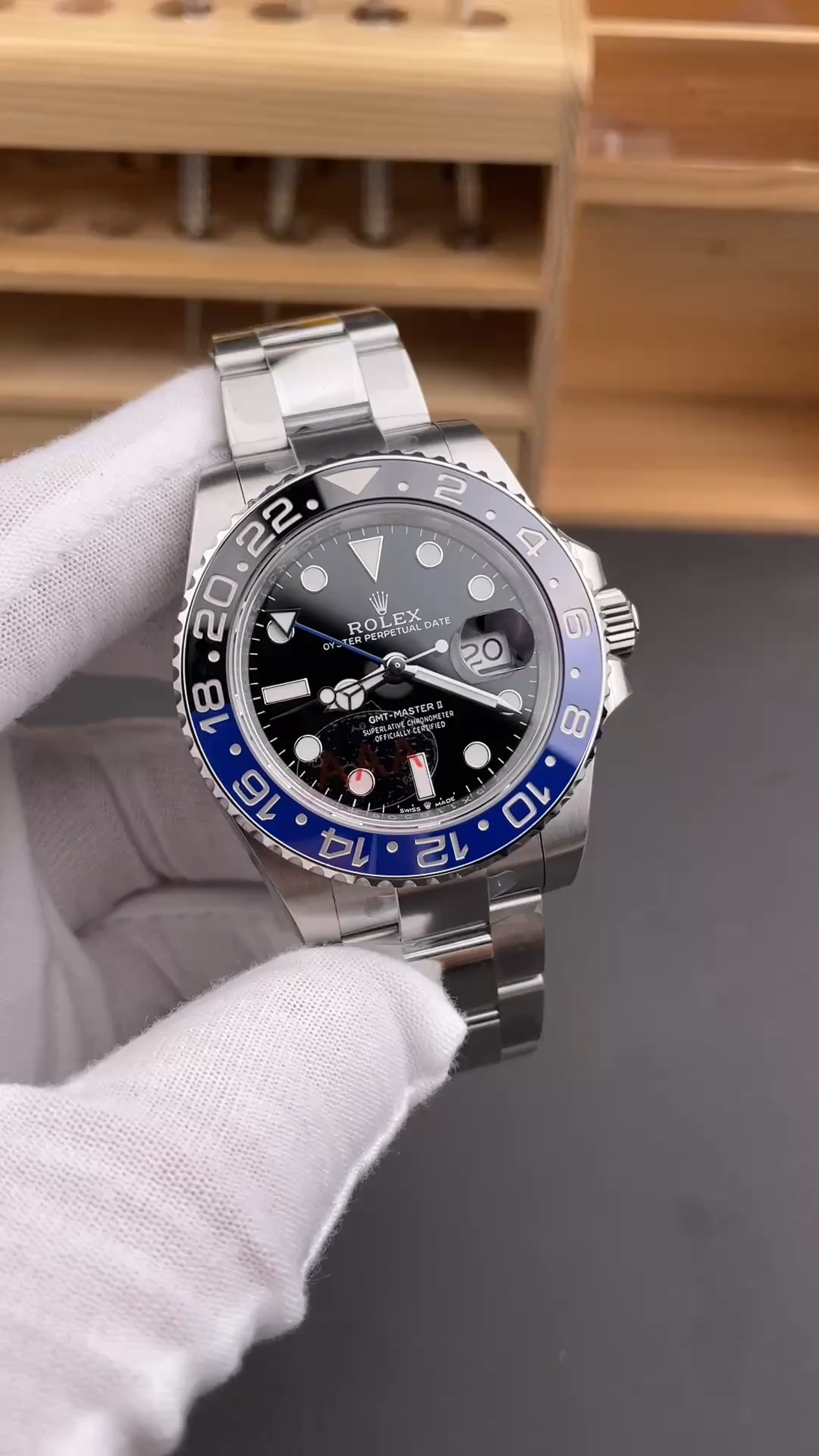 Rolex GMT-Master II 126710BLNR 0003 Black Dial Stainless Steel 40MM Mens Replica Watch - Video