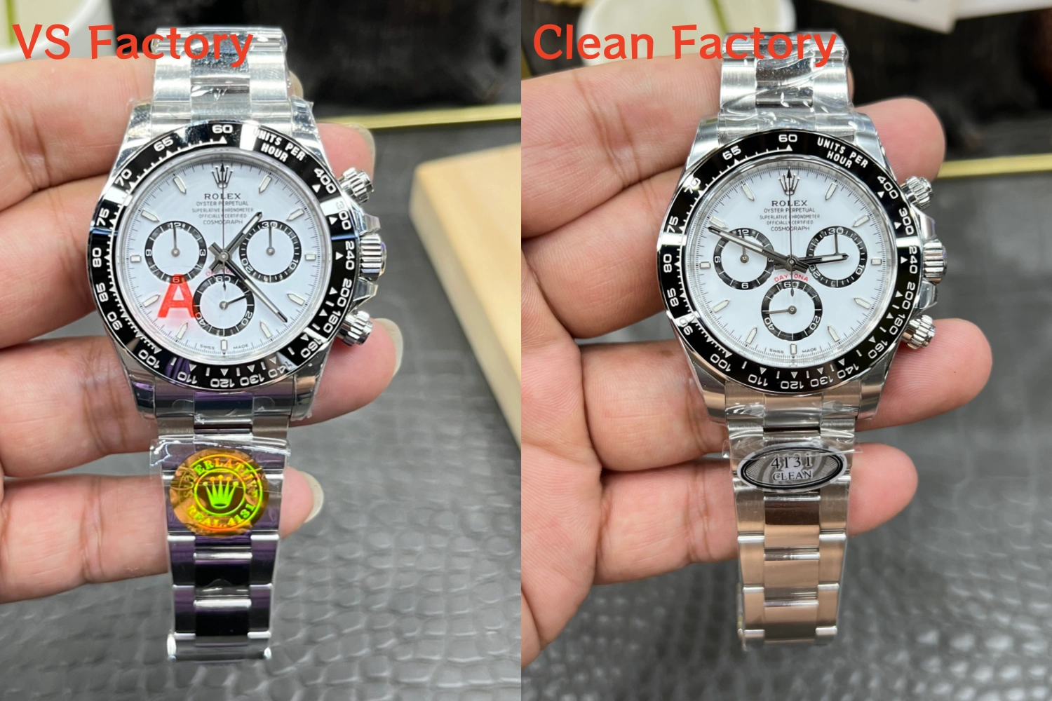 VS Factory Dial vs Clean Factory Dial