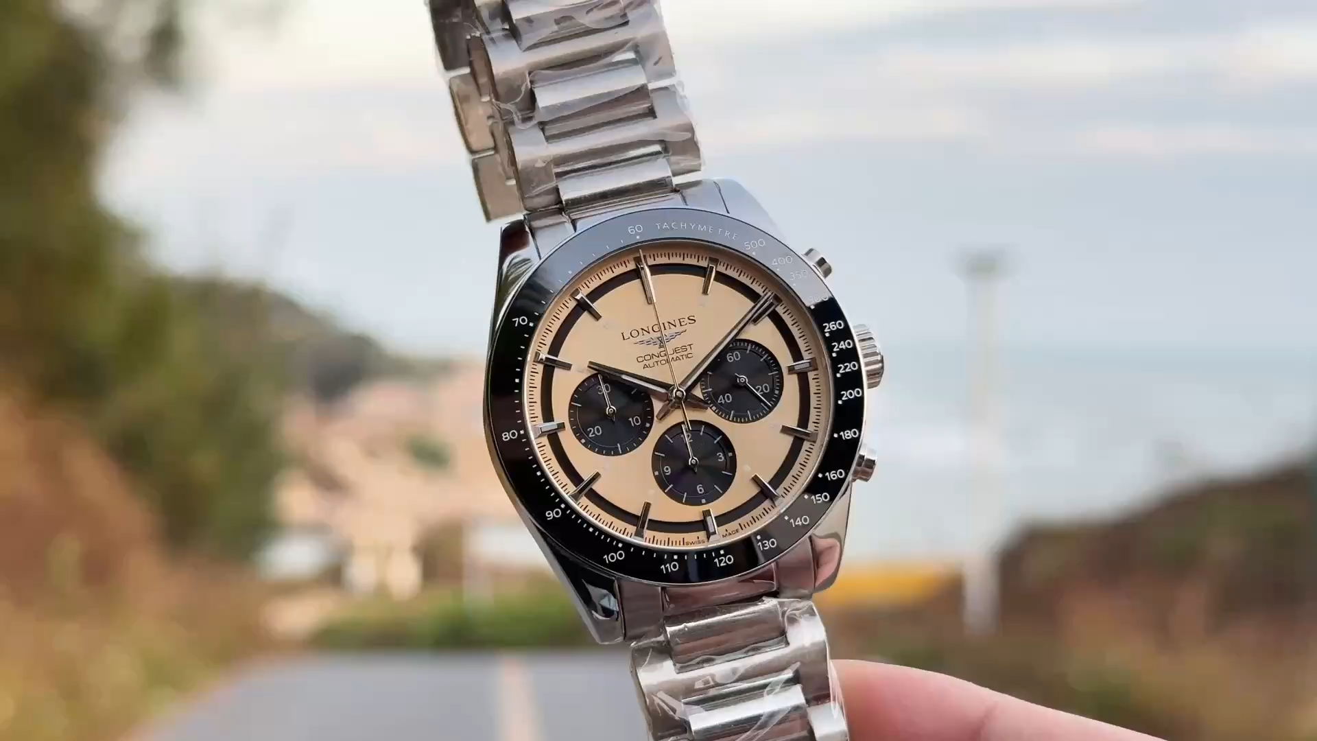 Longines Conquest Replica L3.835.4.32.6 Panda Dial Automatic Chrono