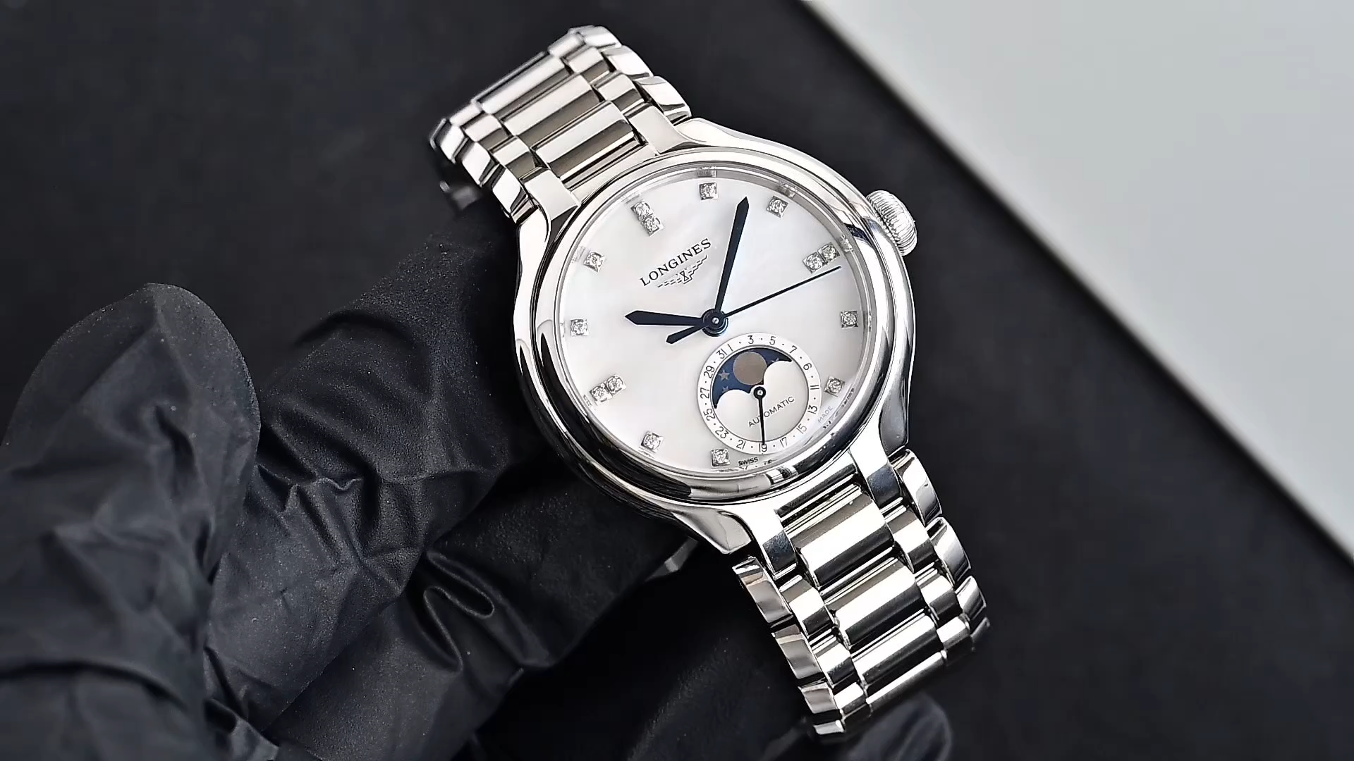 Longines L8.126.4.87.6 PrimaLuna Replica 34mm Automatic Moonphase MOP