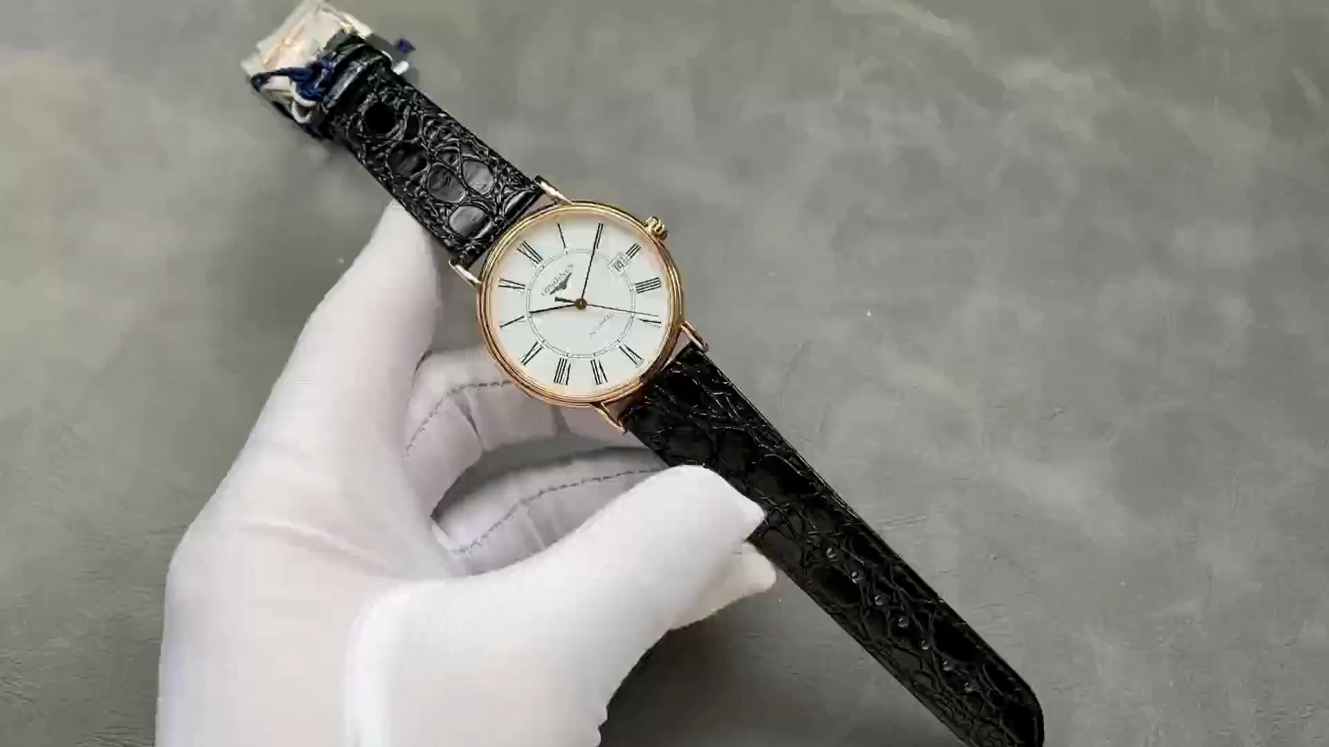 1:1 Clone Longines L4.787.8.11.4 Elegant Collection Classic Automatic Rose Gold - Video