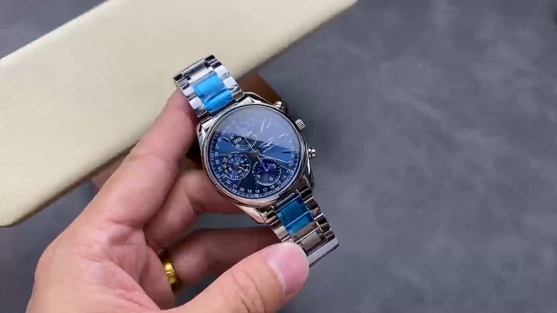 Longines L2.673.4.92.6 Master Collection 40 Stainless Steel 1:1 Clone Blue Dial - Video