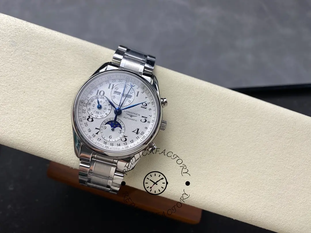 Front view of Longines Master Collection L2.673.4.78.6 showing full dial layout and subdials.