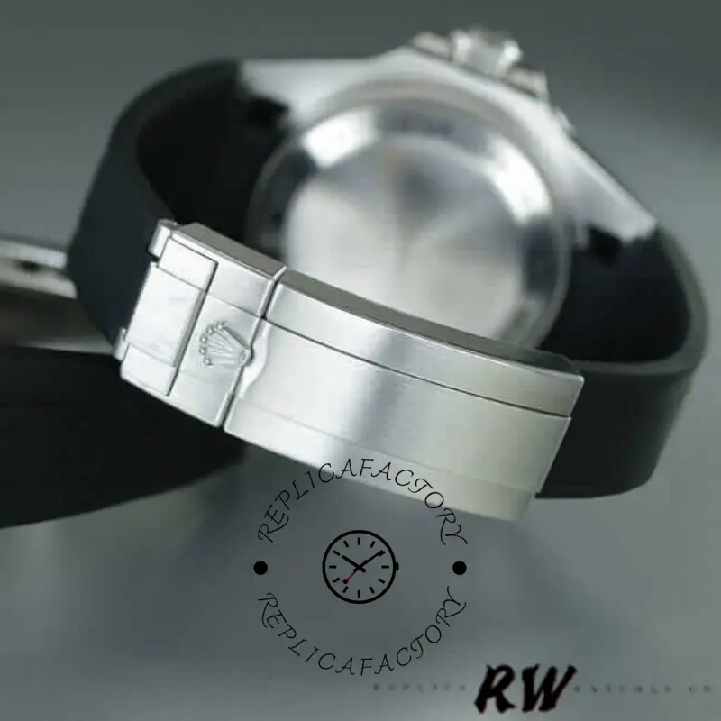 Rolex Submariner 126610LN, clasp detail close-up showing clasp edge and finish.