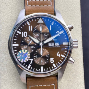 Replica IWC Pilot Chronograph Edition Le Petit Prince IW377713 ZF Factory Chocolate Dial