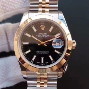 Replica Rolex Datejust 41 126303 Gold Wrapped Black Dial