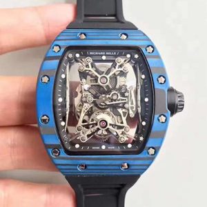 Replica Richard Mille RM50-27-01 NTPT Blue Forged Carbon Skeleton Dial