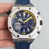 Replica Audemars Piguet Royal Oak Offshore Diver Chronograph 26703ST.OO.A027CA.01 JF Factory Blue Dial