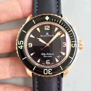 Replica Blancpain Fifty Fathoms 5015-3630-52 ZF Factory Black Dial