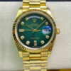 Replica Rolex Day-Date M128238-0069 Yellow Gold EW Factory Gradual Green Dial