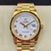 Replica Rolex Day-Date M128238 EW Factory White Dial Roman Time Scale