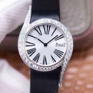 Replica Piaget Limelight Gala Quartz Watch G0A42150 ZF Factory White Gold Diamond